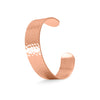 19mm Hammered Solid Copper Cuff Bracelet