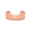 19mm Hammered Solid Copper Cuff Bracelet