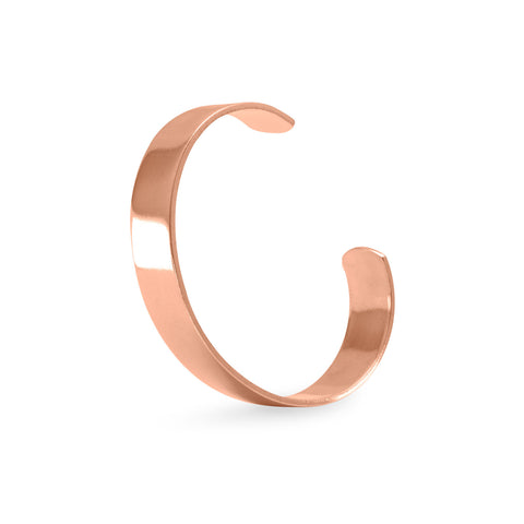 Polished Solid Copper Cuff Bracelet