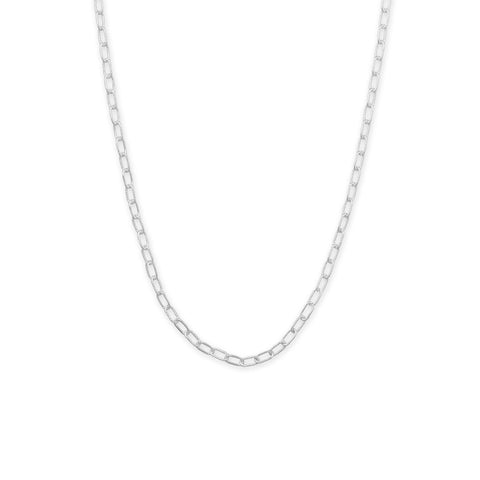 18" Smooth and Textured Link Necklace