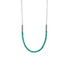 18" Oxidized Bead and Turquoise Necklace