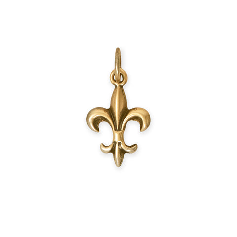 Silver or Gold Fleur de Lis Charm