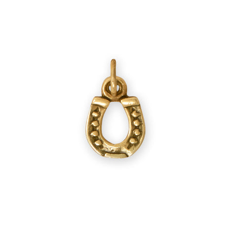 Silver or Gold Horseshoe Charm