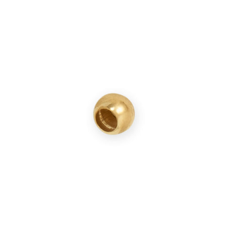 14 Karat Gold Plated 6mm Bead with 3.5mm Hole