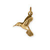 Silver or Gold 3D Hummingbird Charm