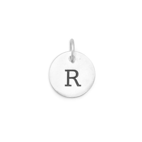 Oxidized Round Letter Initial Charm Series(A-Z)