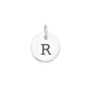 Oxidized Round Initial Charm (A-Z)