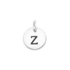 Oxidized Round Initial Charm (A-Z)