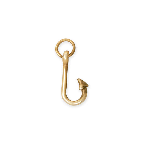 Silver or Gold 3D Hook Charm