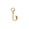 Silver or Gold 3D Hook Charm