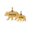 Silver or Gold "mama" Bear Charm