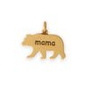 Silver or Gold "mama" Bear Charm