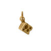 Silver or Gold 3D Cheese Wedge Charm