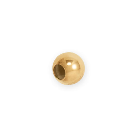 14 Karat Gold Plated 8mm Bead with 4mm Hole