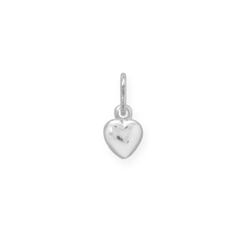 Small Italian Puffy Heart Charm