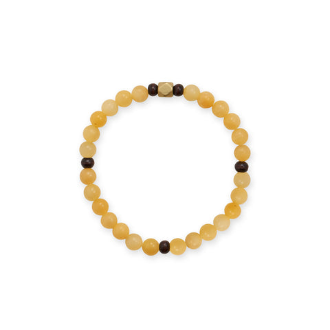 Yellow Quartz Fashion Stretch Bracelet