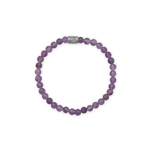 Amethyst Bead Fashion Stretch Bracelet