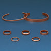 6.8mm Hammered Solid Copper Cuff Bracelet