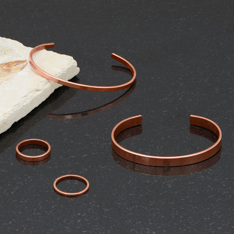 3.2mm Flat Edge Solid Copper Ring