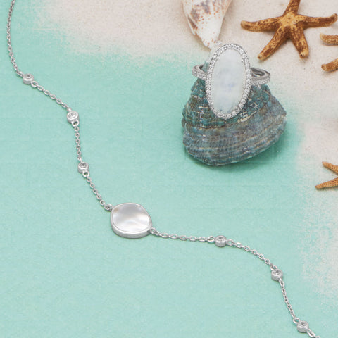 Shine All Summer! Rhodium Plated Jewelry Duo