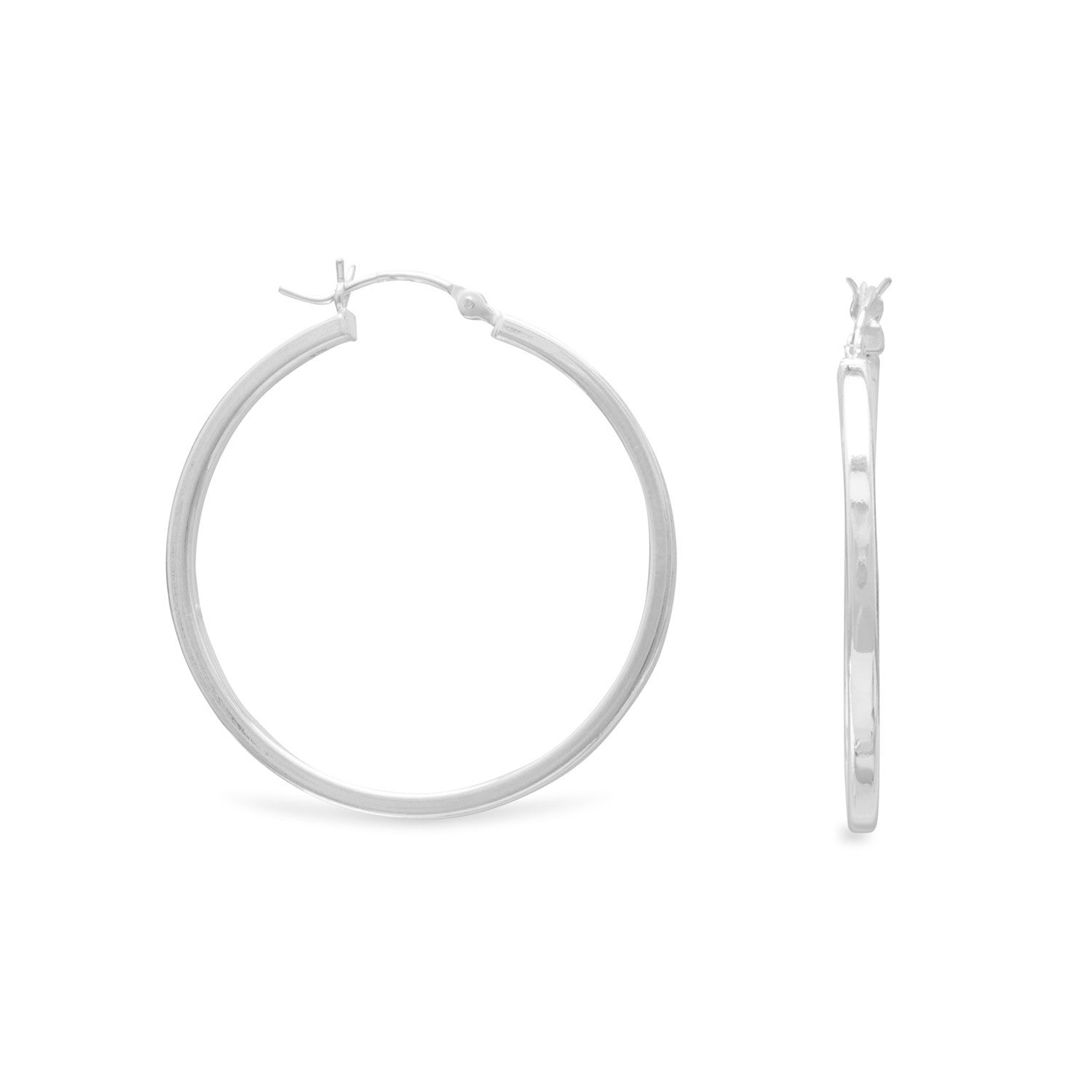 35mm Tube Hoop Earrings