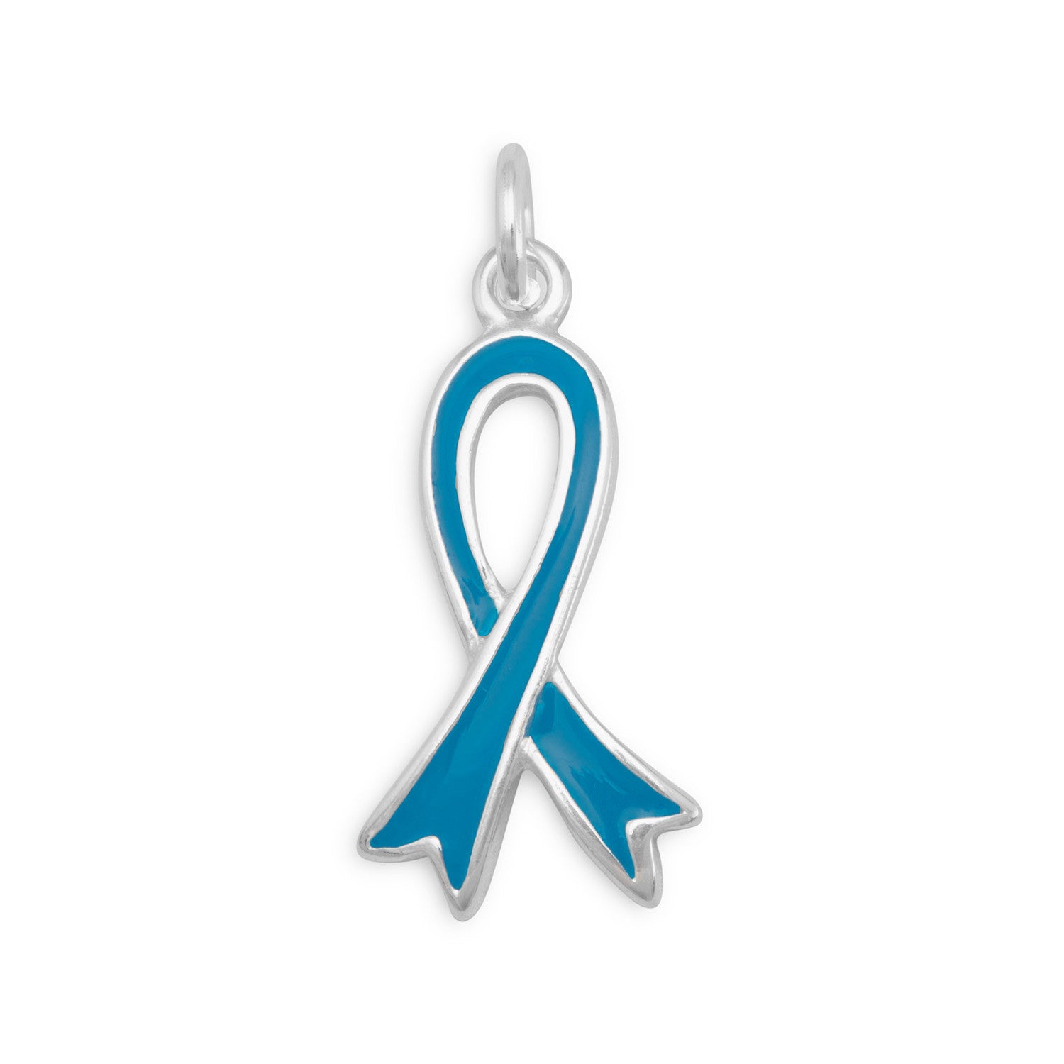 Teal deals ribbon charm