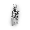 Yum! Oxidized 3D French Fries Charm