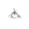 Silver or Gold 3D Heart Hands Charm