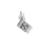 Silver or Gold 3D Cheese Wedge Charm