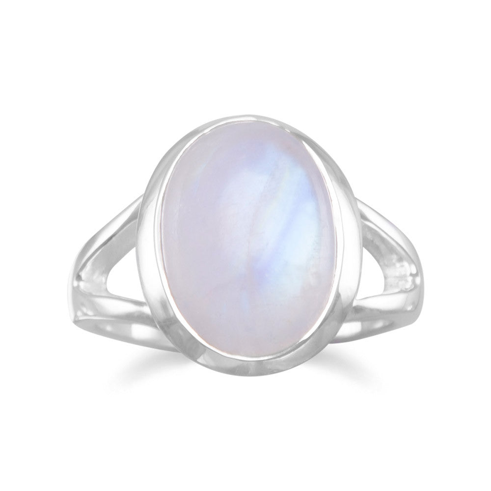 Rainbow Moonstone Jewelry 925 Silver Plated Spinner Ring US Size 8 R-5386