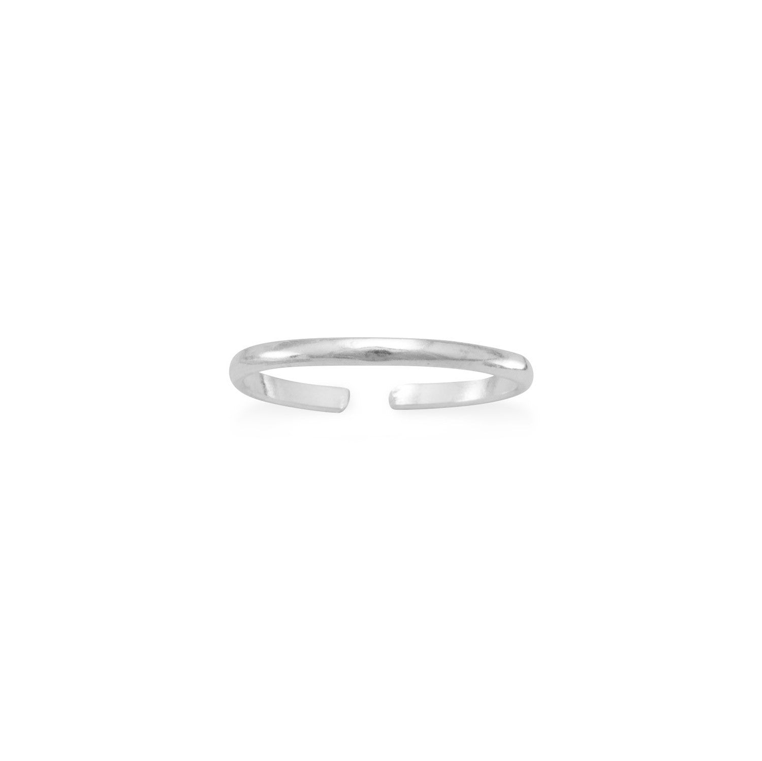 Simple Sterling Silver Toe Ring - The Black Bow Jewelry Company