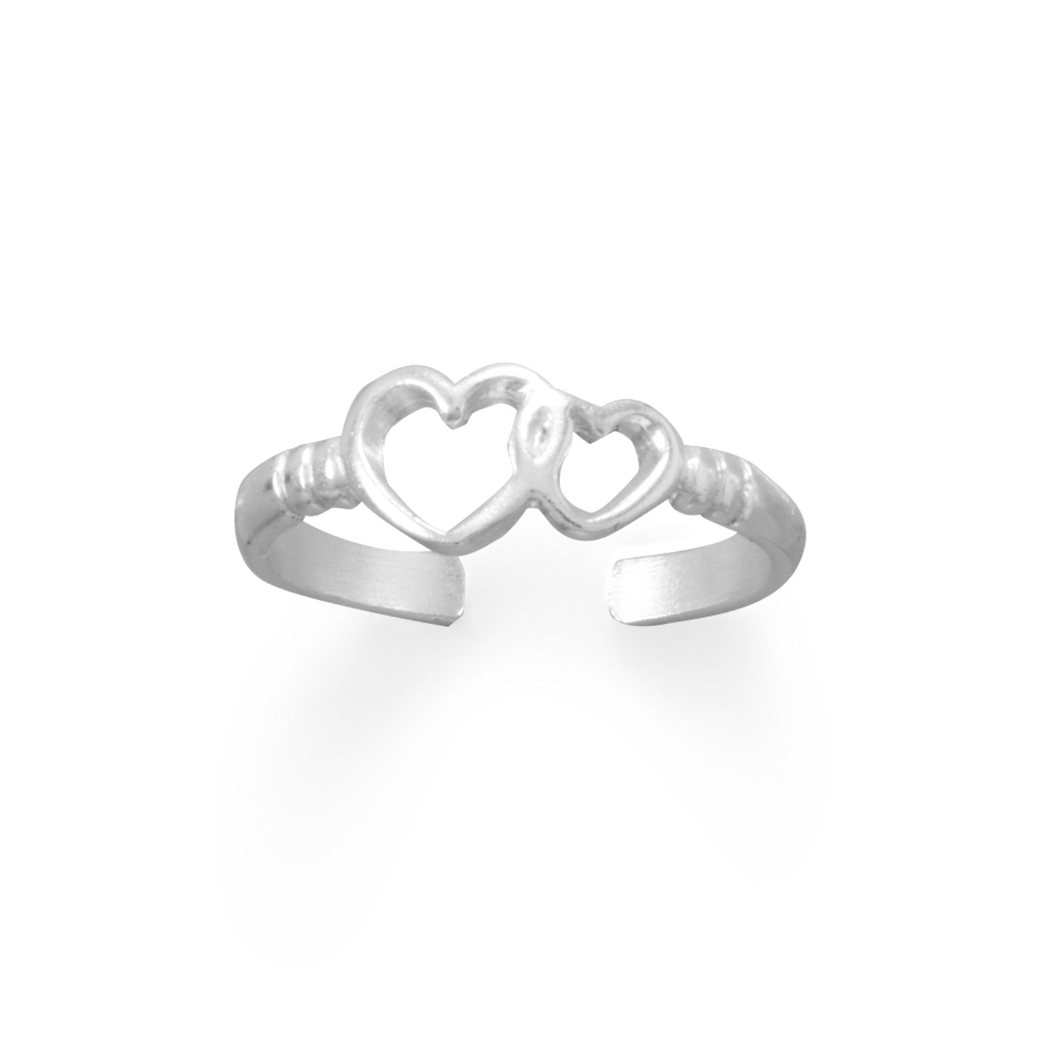 Silver Toe Ring | Silver Heart Toe Ring | Love Toe Ring | KookyTwo